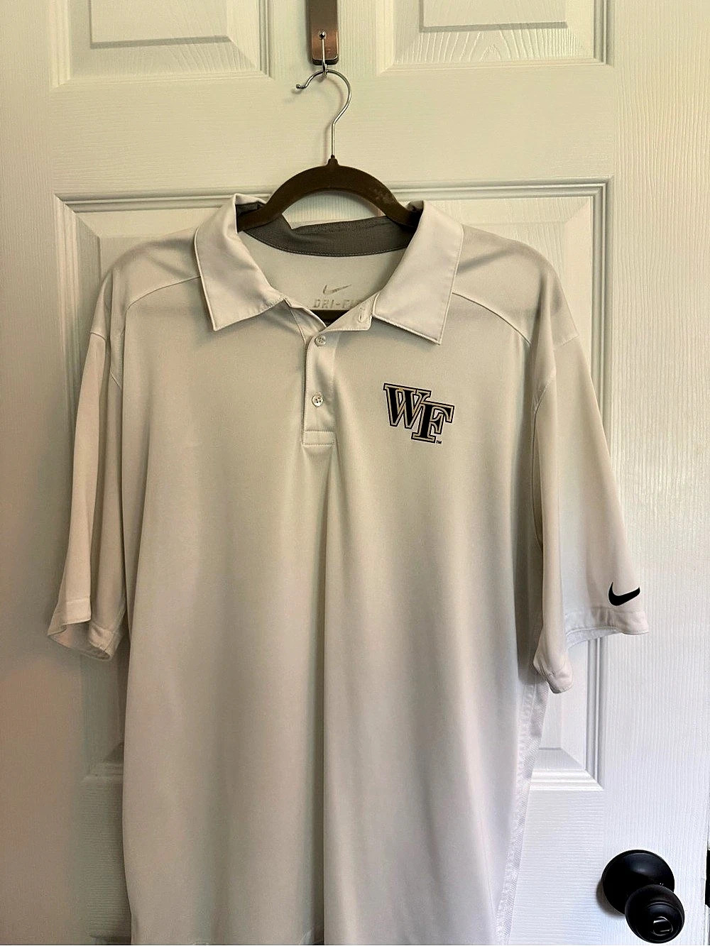 Nike Dri-Fit Wake Forest Polo White